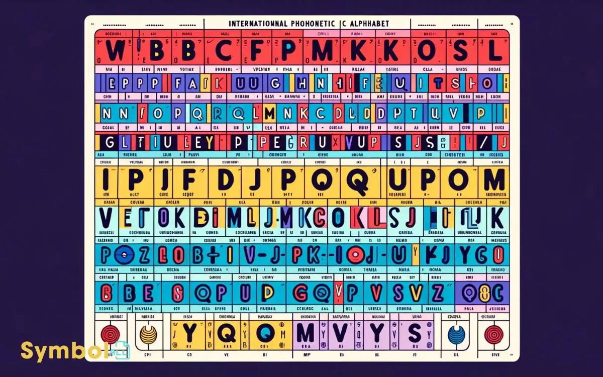 color vowel chart with ipa symbols