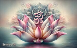 lotus flower and om symbol