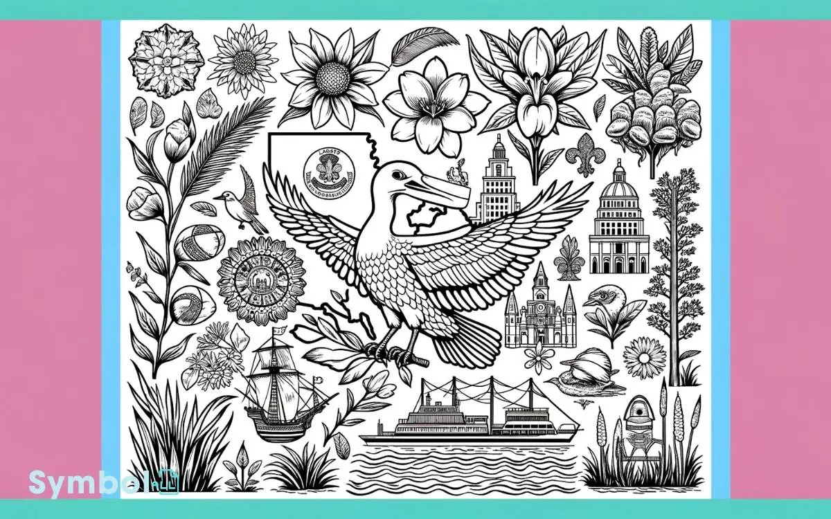 louisiana state symbols coloring pages