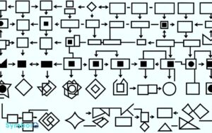 process flow diagram process map symbols