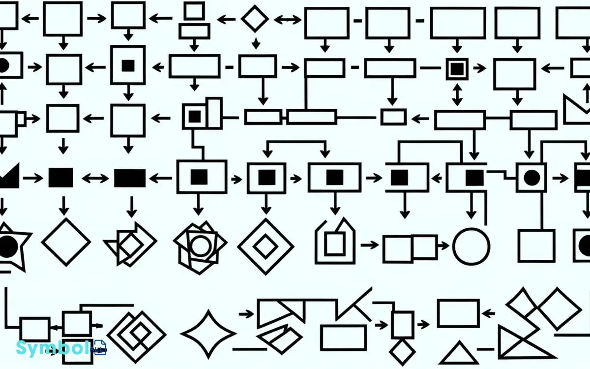 process flow diagram process map symbols