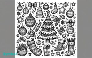 symbols of christmas coloring pages