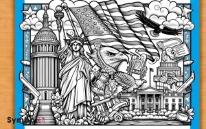 united states symbols coloring pages