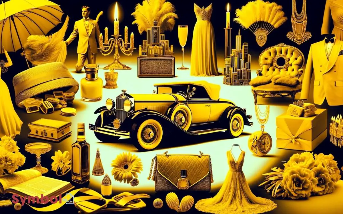 what does the color yellow symbolize in the great gatsby