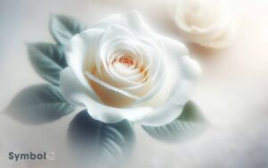 symbol of white rose flower