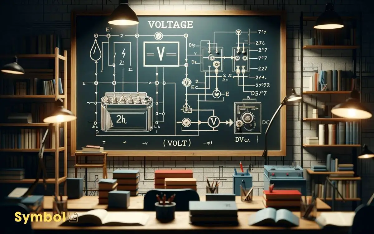 which symbol and unit of measurement are used for voltage