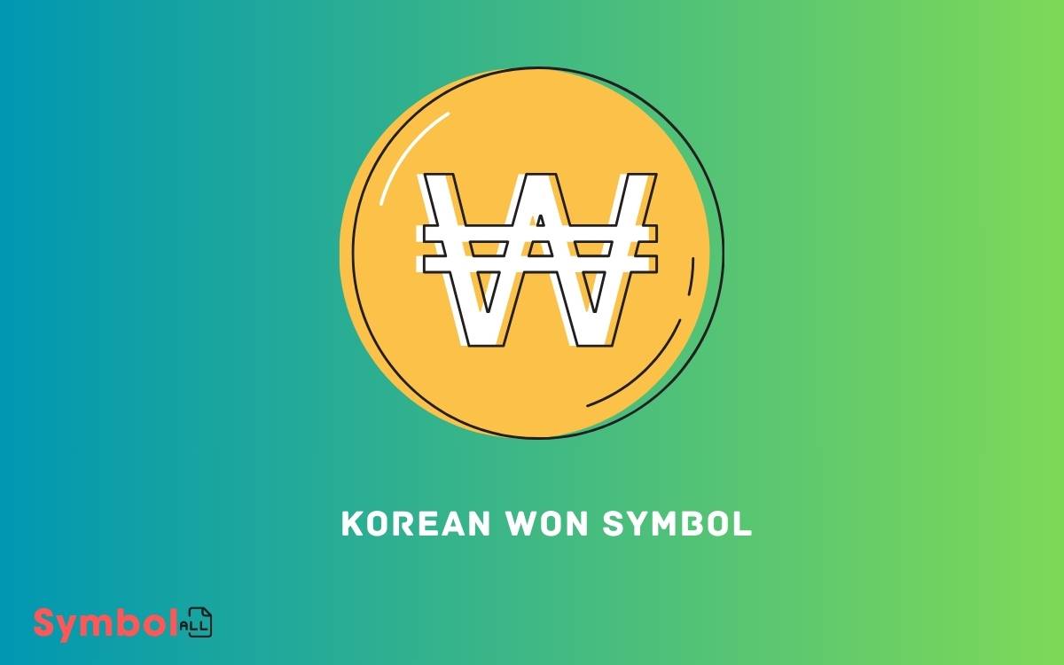 Korean Won Symbol