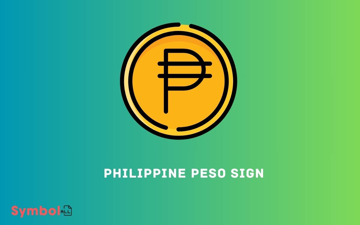 Philippine Peso Sign