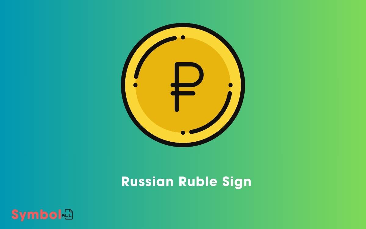 Russian Ruble Sign