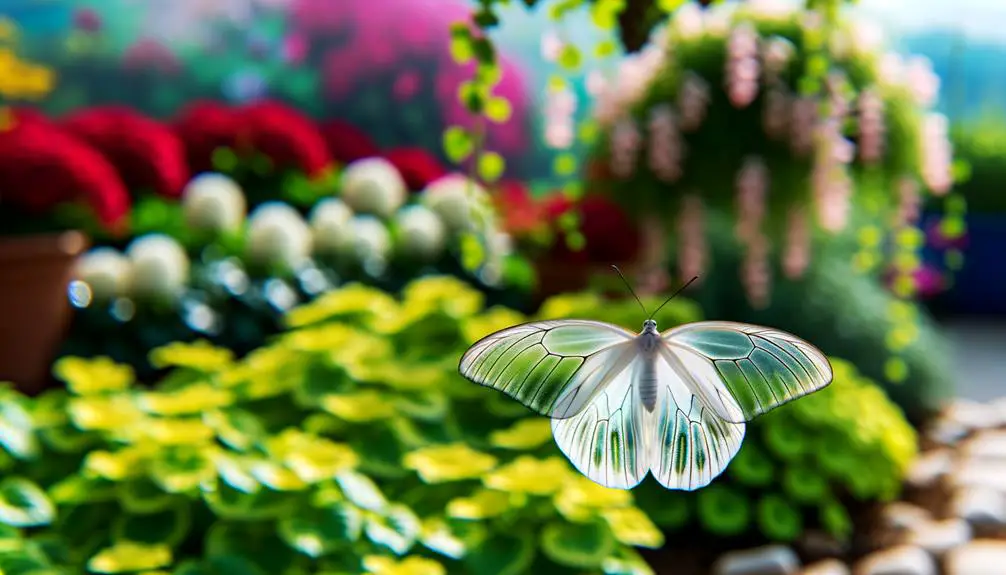 beautiful white butterfly wings