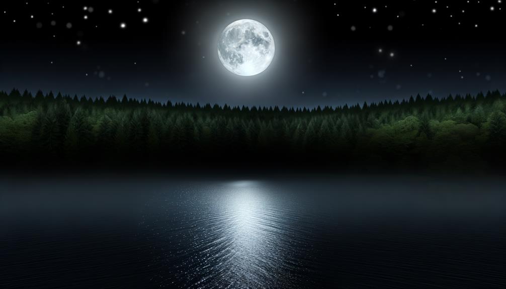 captivating moonlit night scene