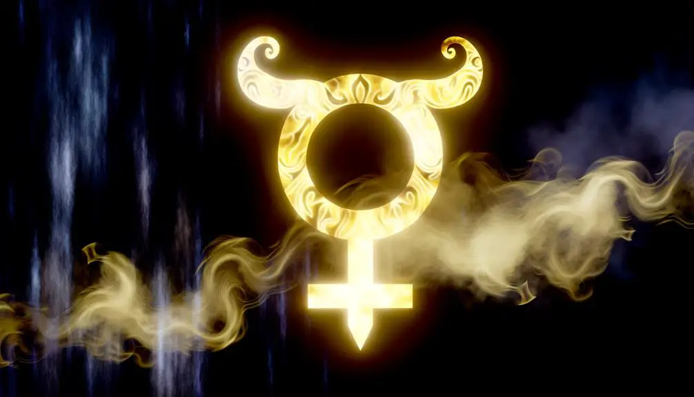 feminine symbol with horns