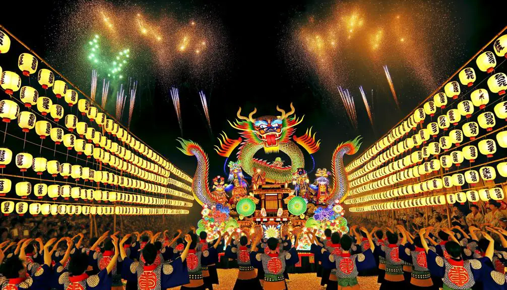 fire breathing dragon at festivals