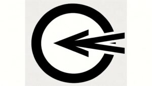 interpreting circle arrow symbol