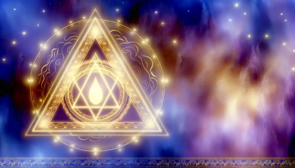 sacred triangle emblem symbolism