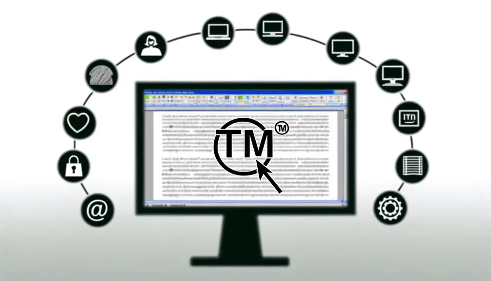 trademark symbol on websites