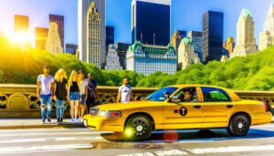 yellow taxi cab emblem